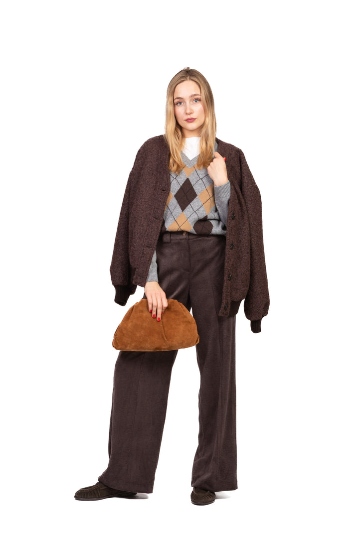 Tensione In - Bomber bouclé scollo v Art. 26B1601