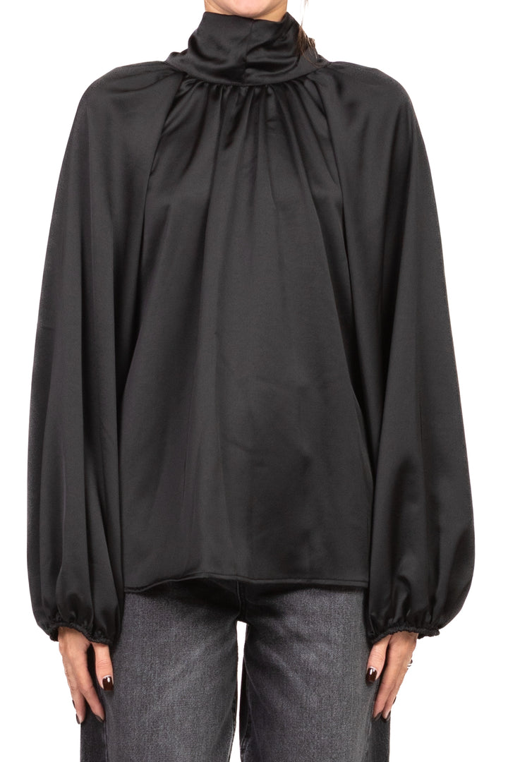 Tensione In - Blusa satin fiocco posteriore Art. 38110