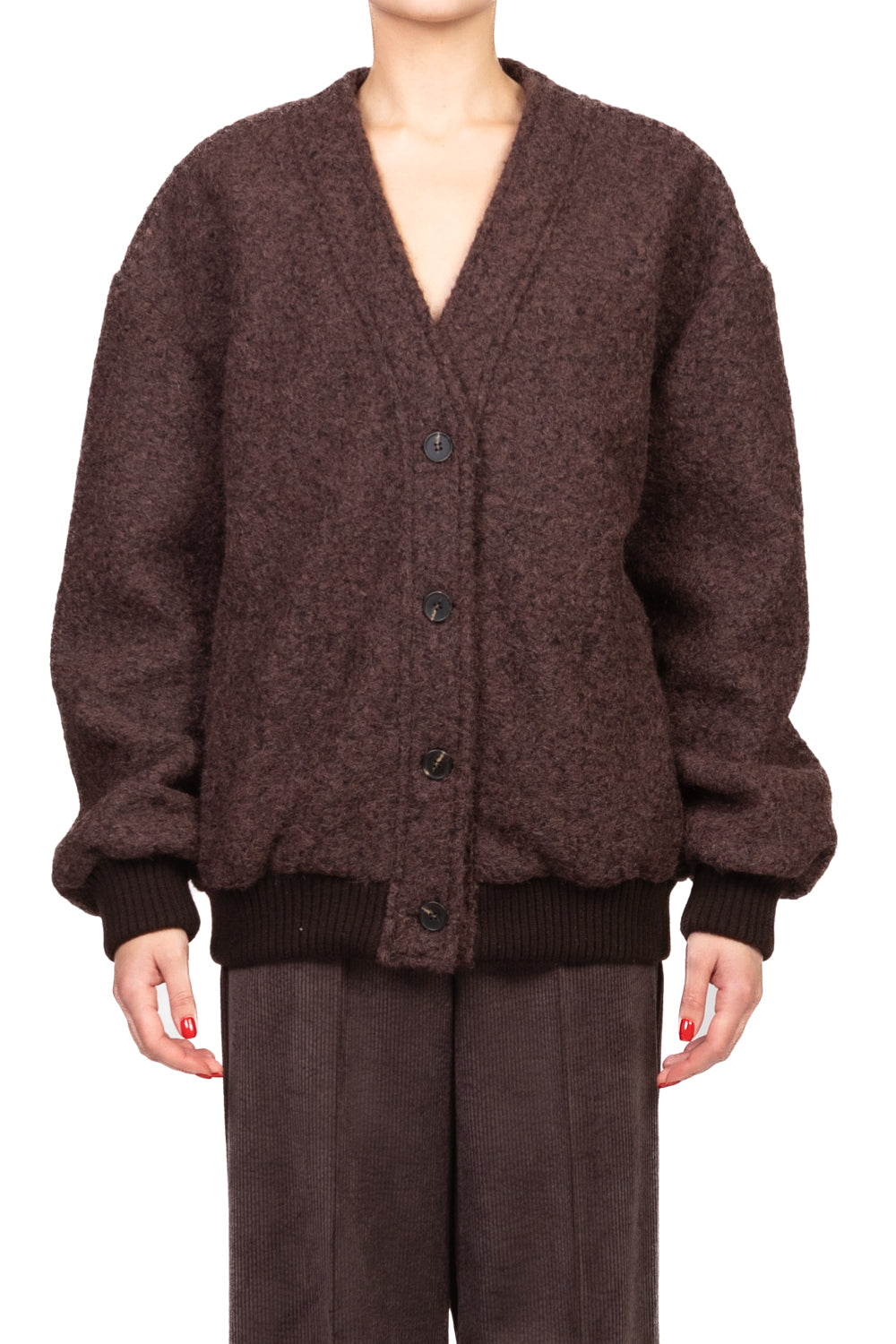 Tensione In - Bomber bouclé scollo v Art. 26B1601