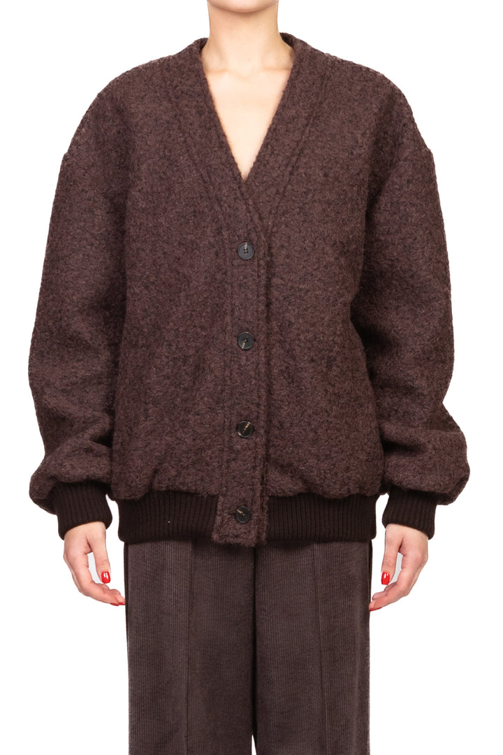 Tensione In - Bomber bouclé scollo v Art. 26B1601