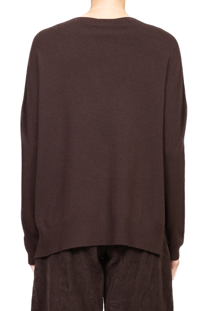 Vicolo - Maglia scollo a barca con spilla perla Art. 22228F