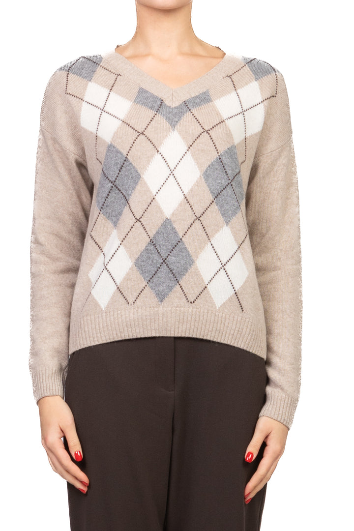 Tensione In - Maglia rombi scollo v Art. D82036