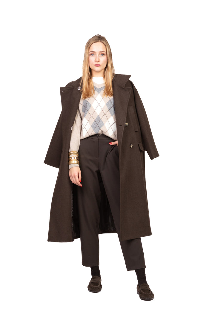 Vicolo - Cappotto lungo con colletto Art. TF1795