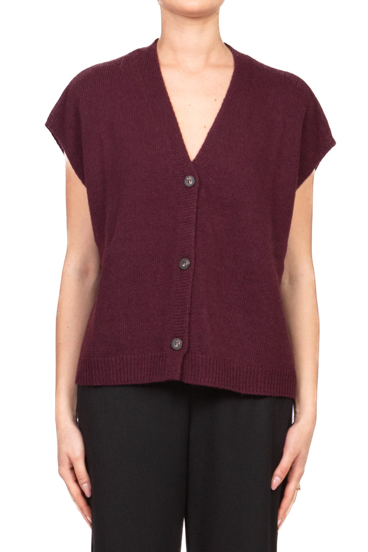 Tensione In - Gilet scollo a v con bottoni Art. D80014