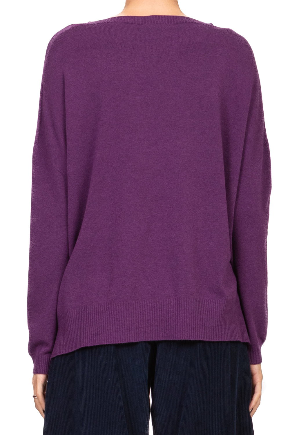 Vicolo - Maglia scollo a barca con spilla perla Art. 22228F