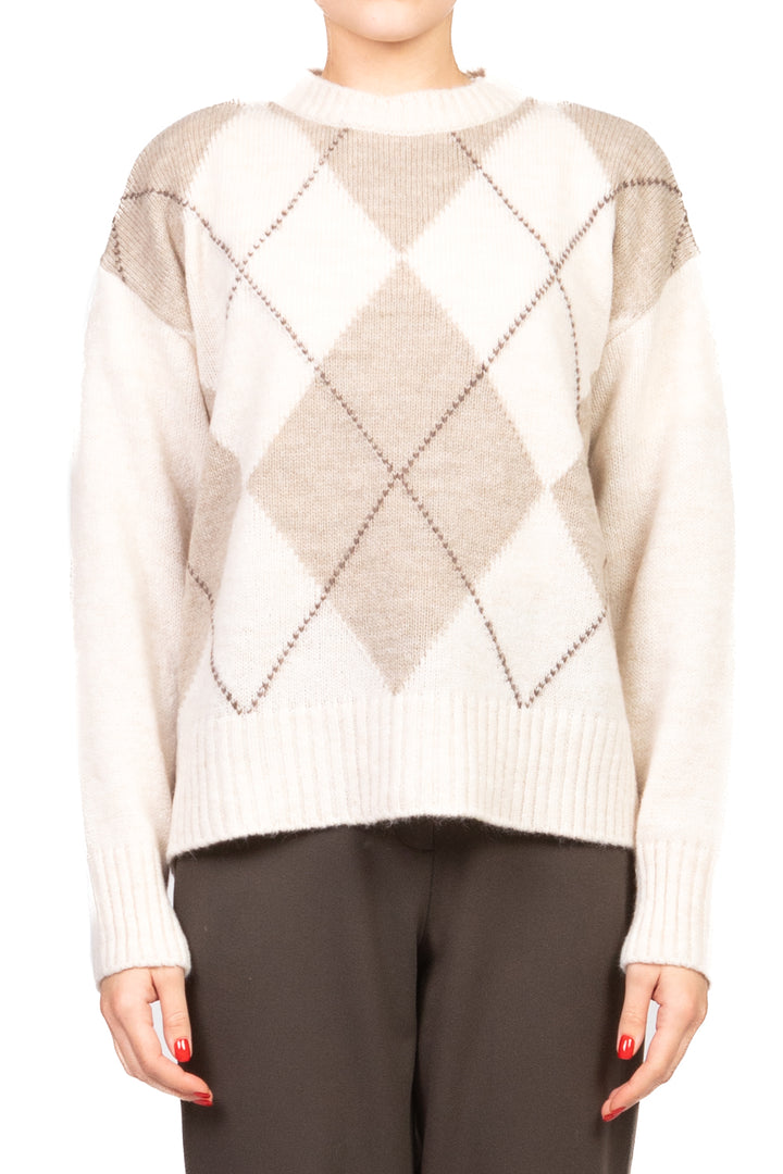 Tensione In - Maglia girocollo rombi Art. W5HMJ78A359