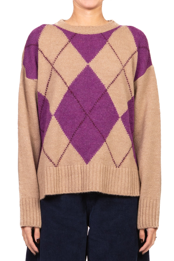 Tensione In - Maglia girocollo rombi Art. W5HMJ78A359