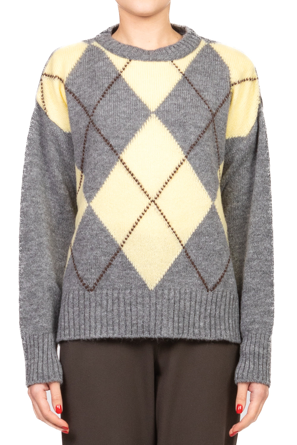 Tensione In - Maglia girocollo rombi Art. W5HMJ78A359