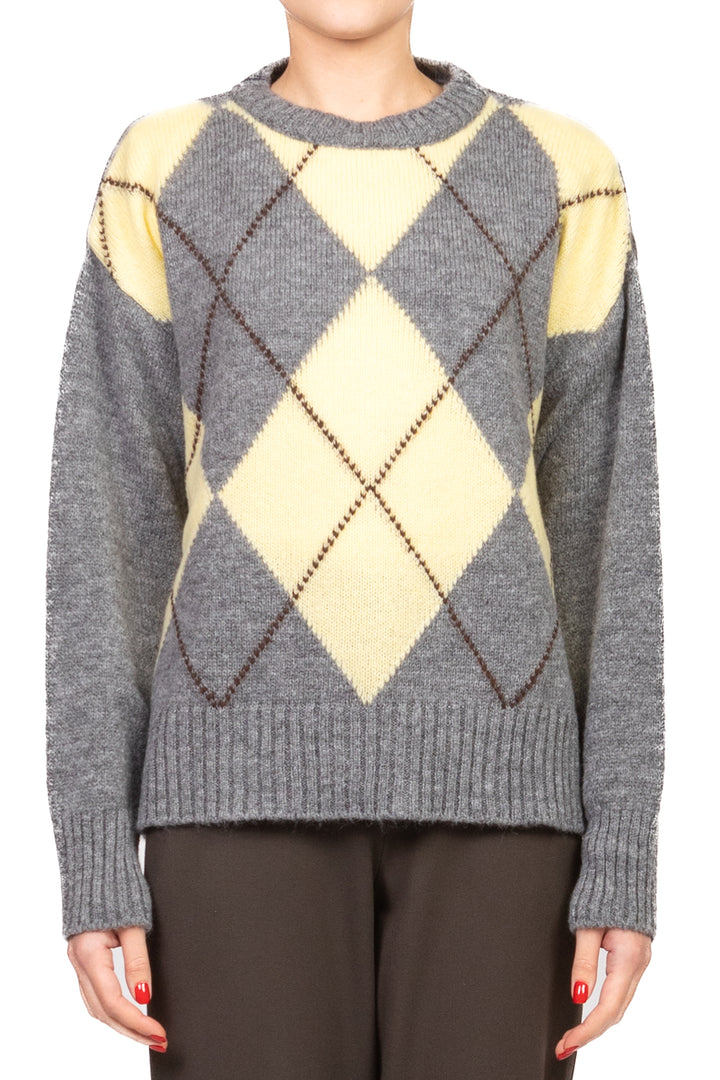 Tensione In - Maglia girocollo rombi Art. W5HMJ78A359