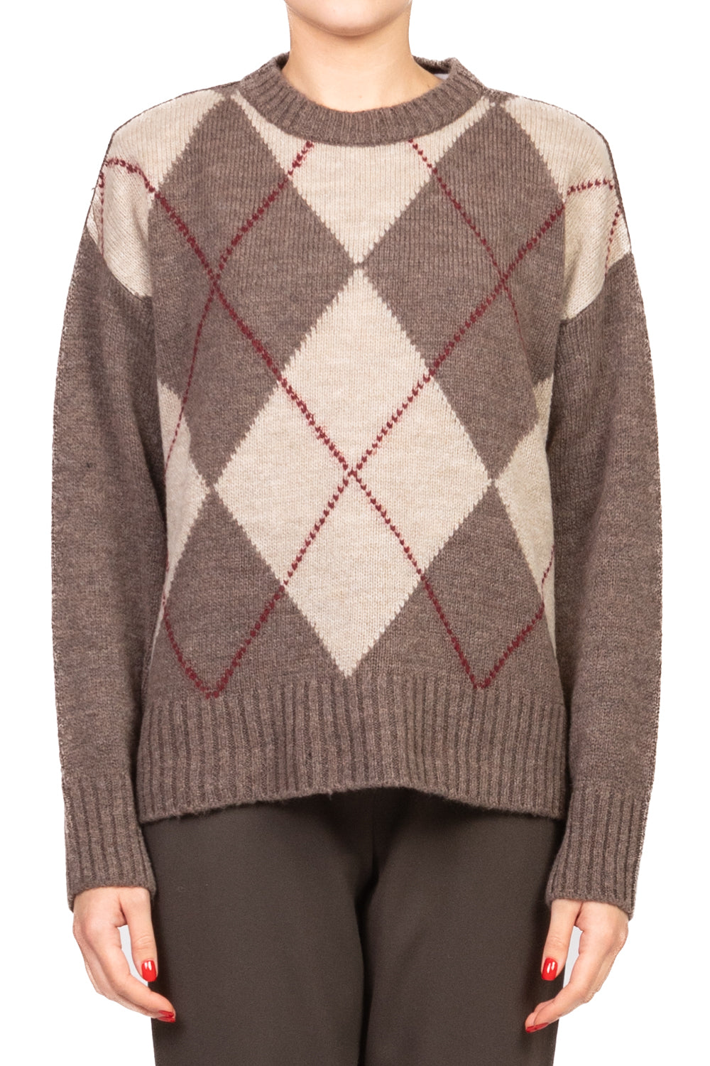 Tensione In - Maglia girocollo rombi Art. W5HMJ78A359