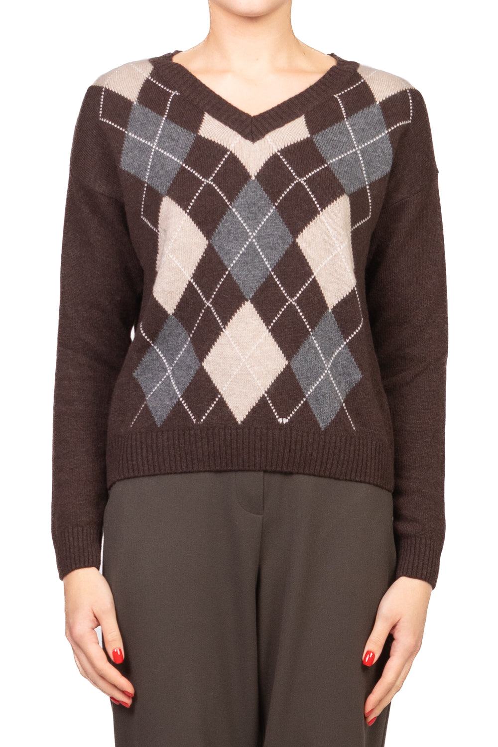 Tensione In - Maglia rombi scollo v Art. D82036