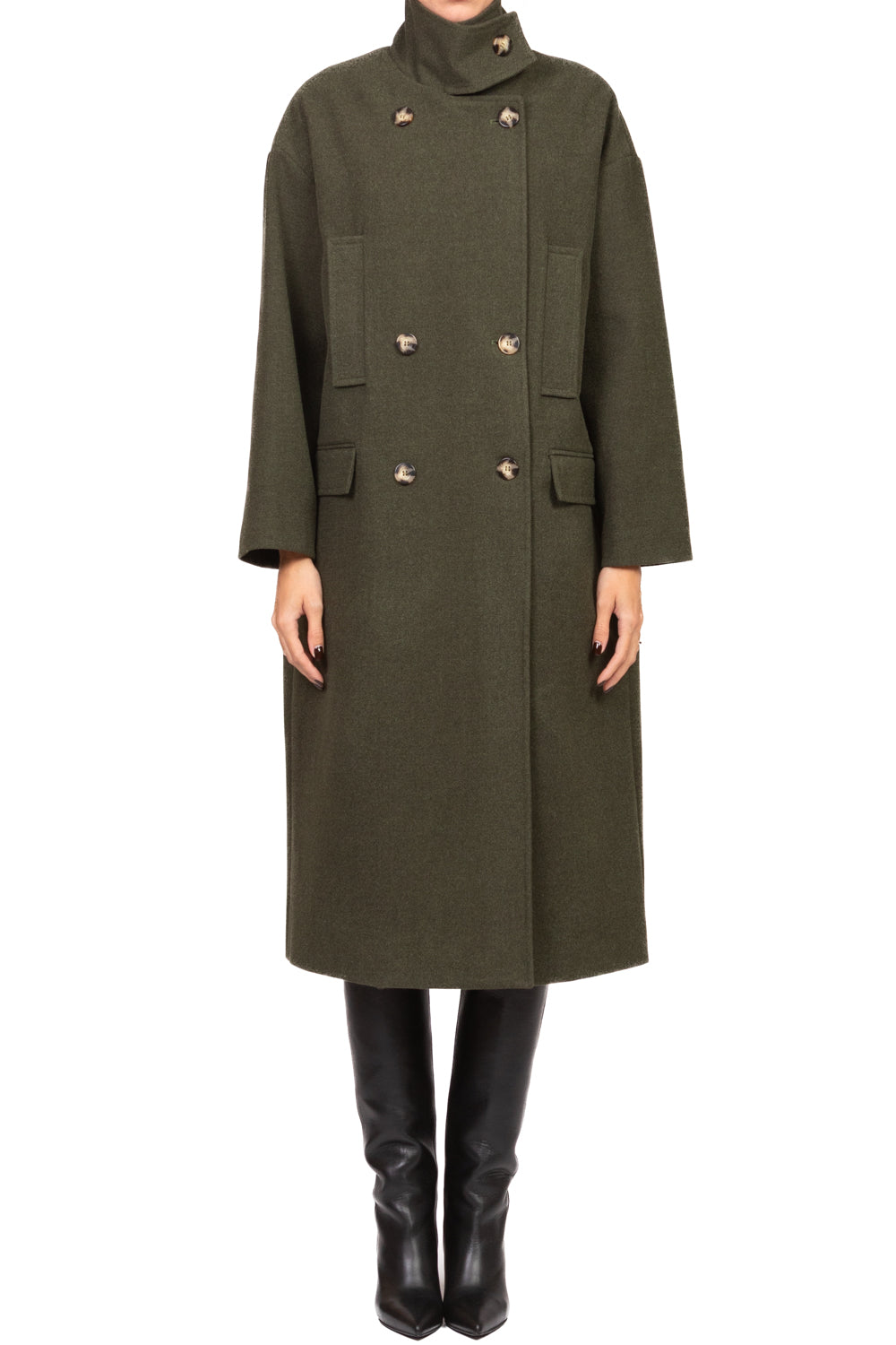 Vicolo - Cappotto lungo con colletto Art. TF1795