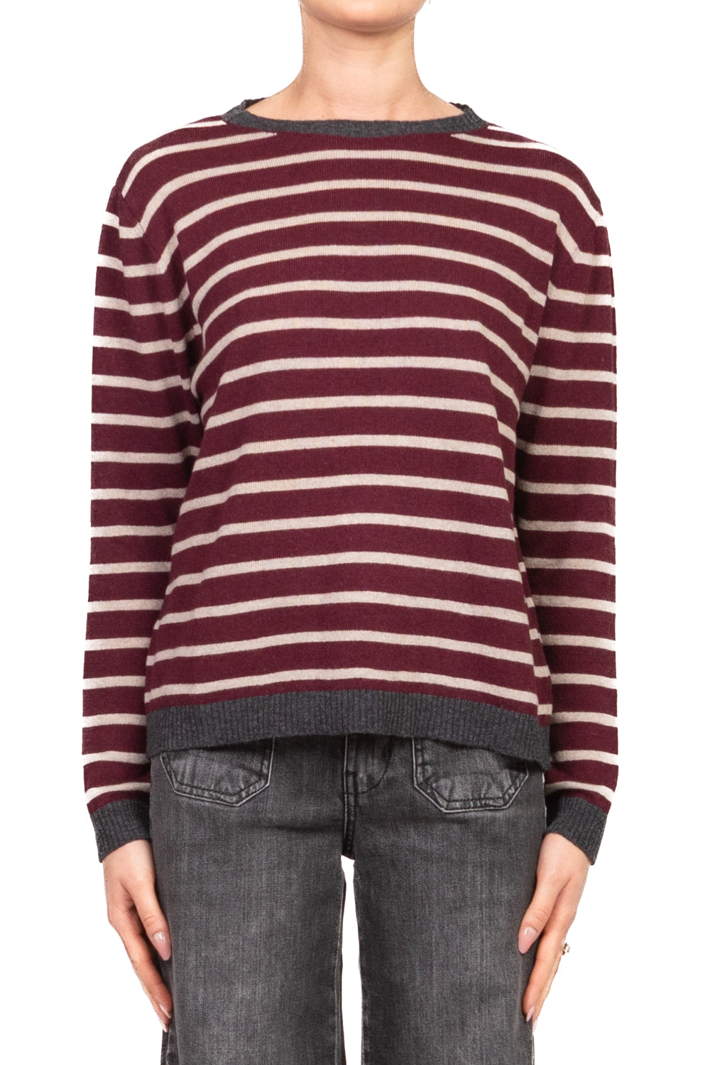 Tensione In - Maglia girocollo rigata Art. 10848-AI25