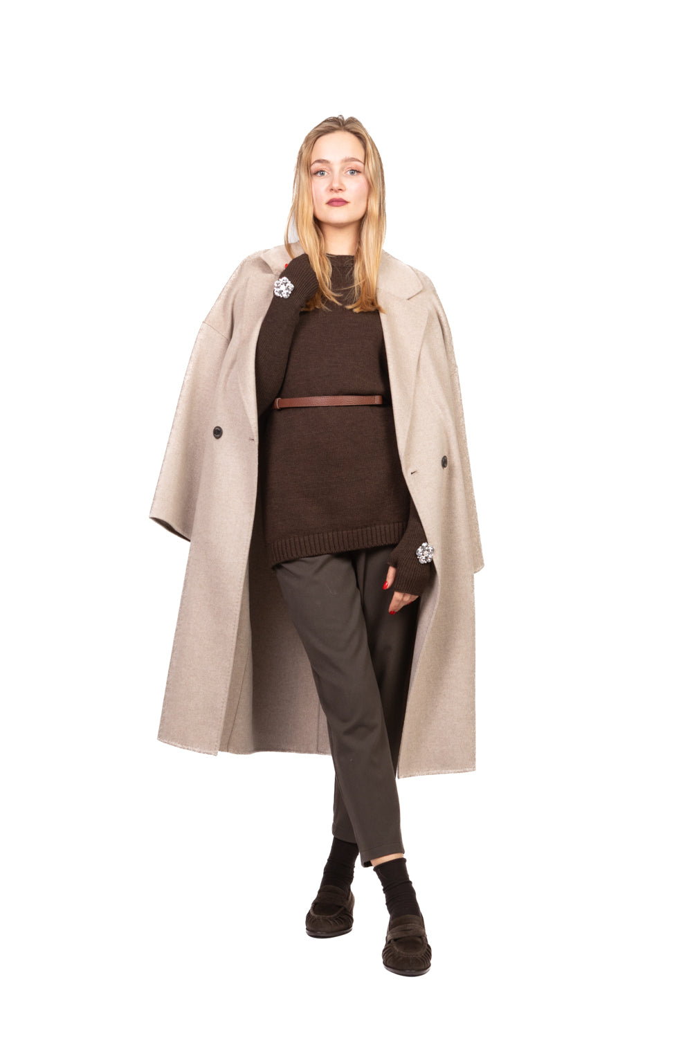 Tensione In - Gilet over con manicotti e applicazioni Art. W5HMT29A400