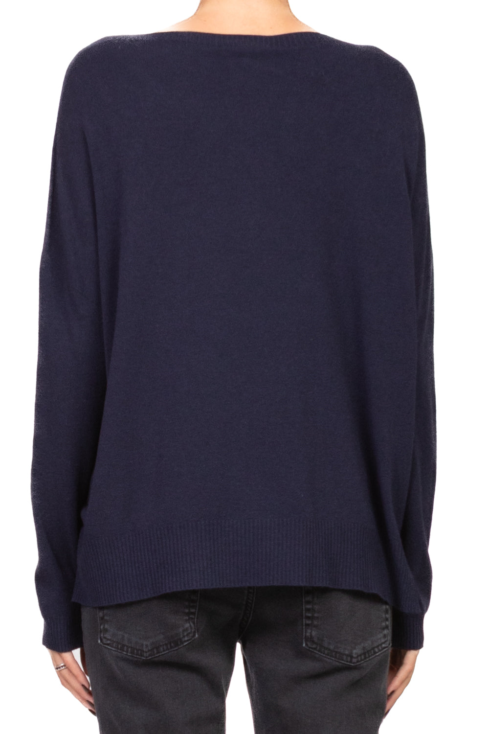 Vicolo - Maglia scollo a barca con spilla perla Art. 22228F