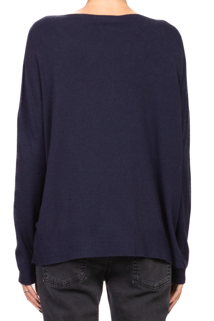 Vicolo - Maglia scollo a barca con spilla perla Art. 22228F