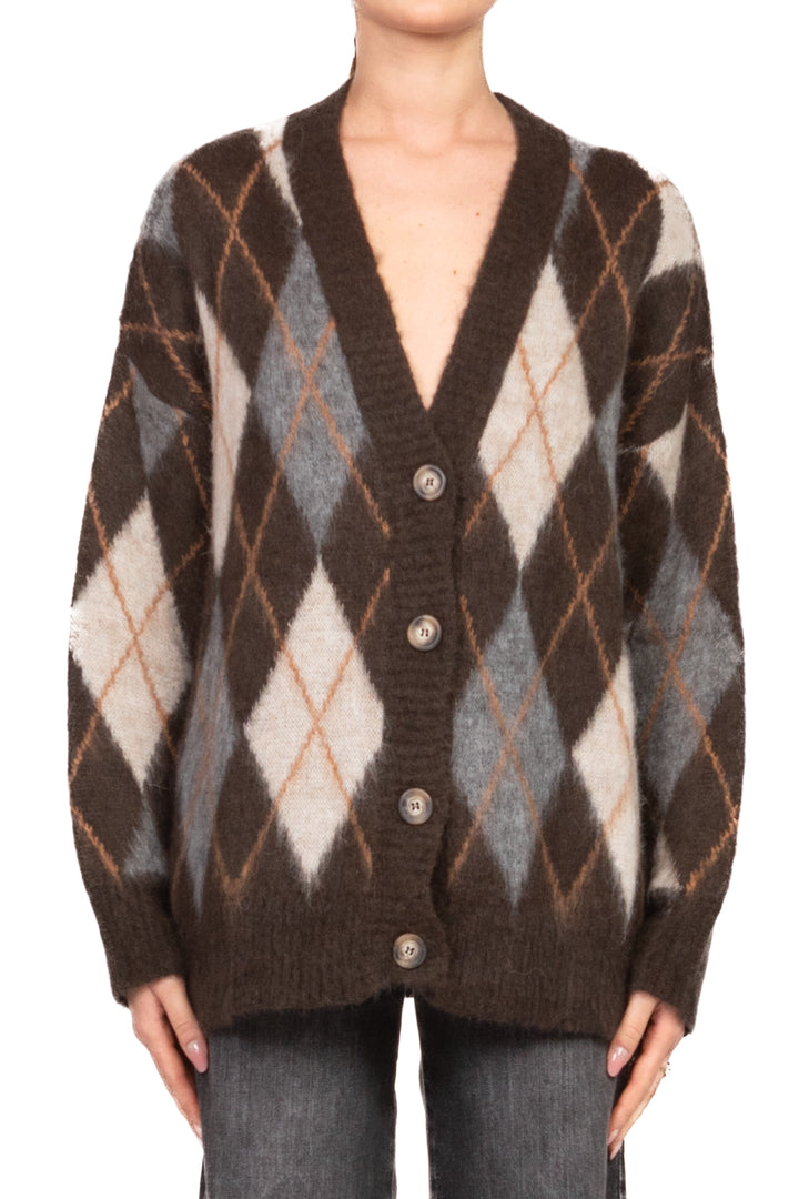 Tensione In - Cardigan con rombi Art. D80999