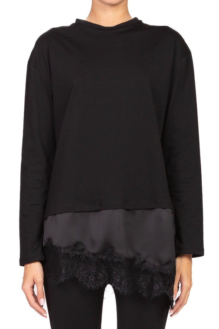 Tensione In - T-shirt manica lunga con pizzo Art. FW250098
