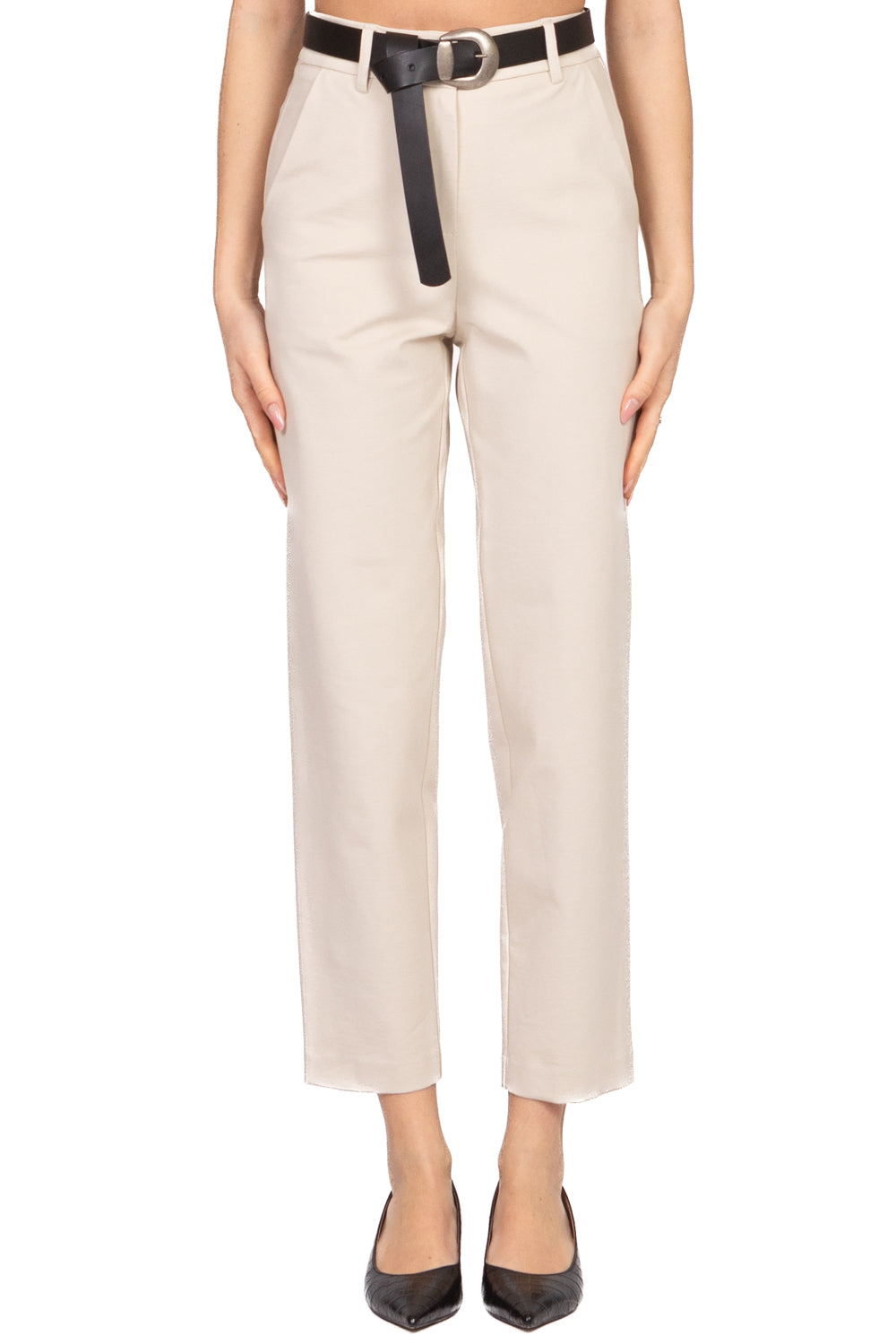 Tensione In - Pantalone carrot in punto milano Art. 26P1202