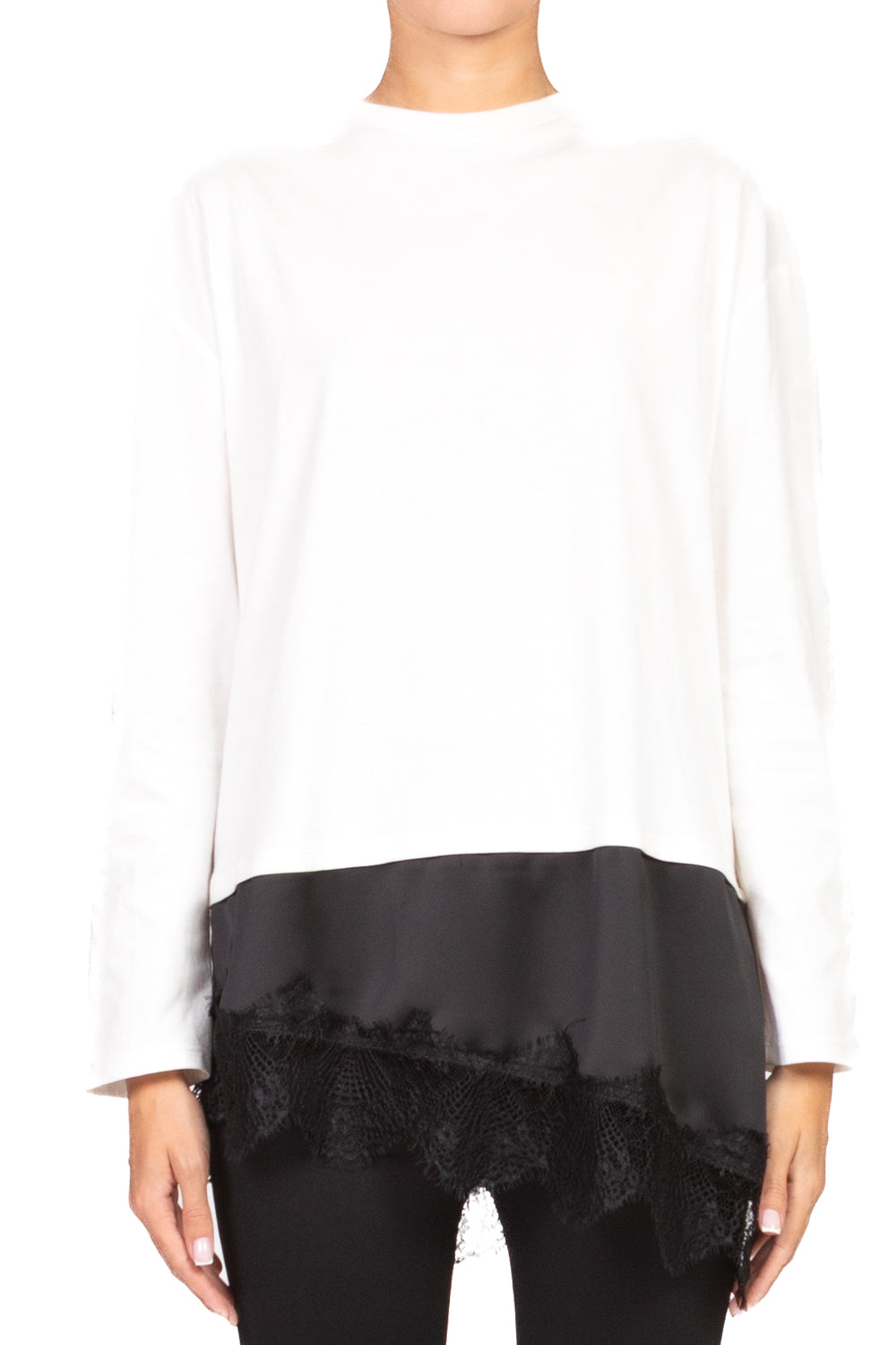 Top da donna Girocollo Manica corta raglan Pieghe irregolari T-shirt Top da donna Girocollo Manica corta raglan Pieghe irregolari T-shirt