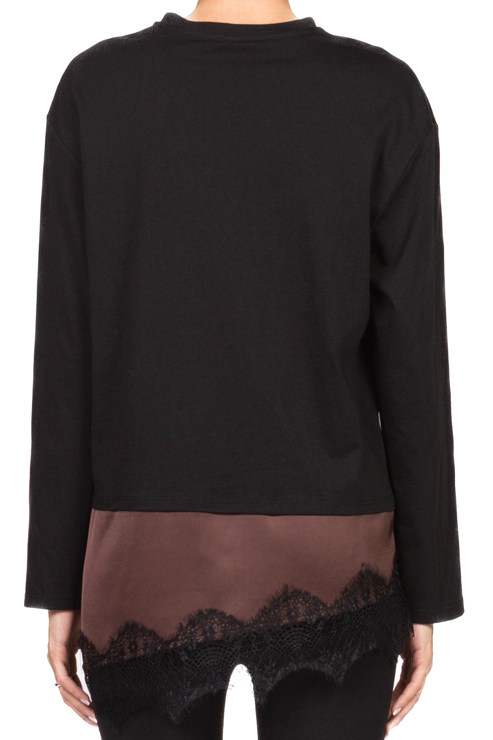 Tensione In - T-shirt manica lunga con pizzo Art. FW250098