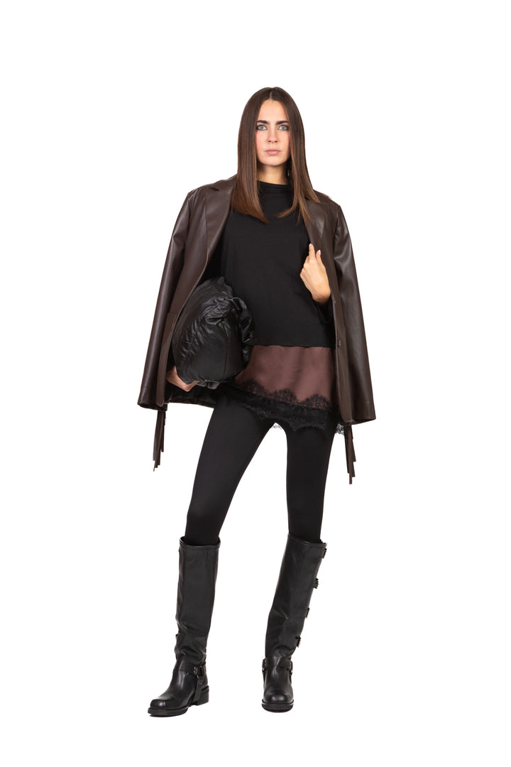 Tensione In - T-shirt manica lunga con pizzo Art. FW250098