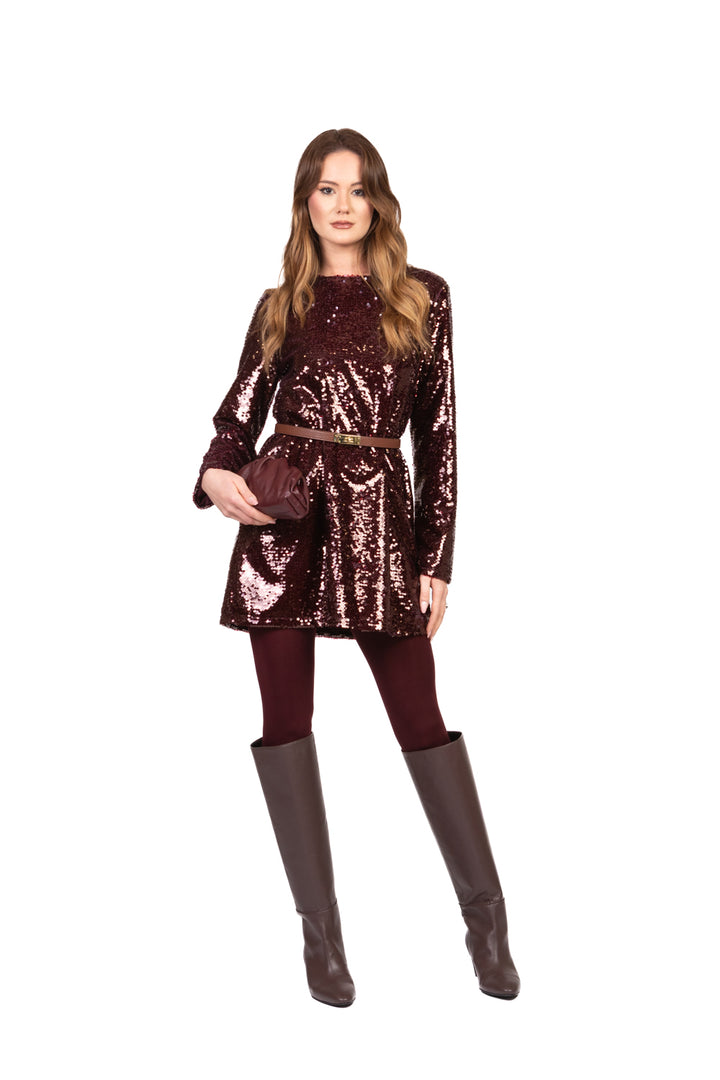 Tensione in - Abito mini paillettes Art. W25AC24