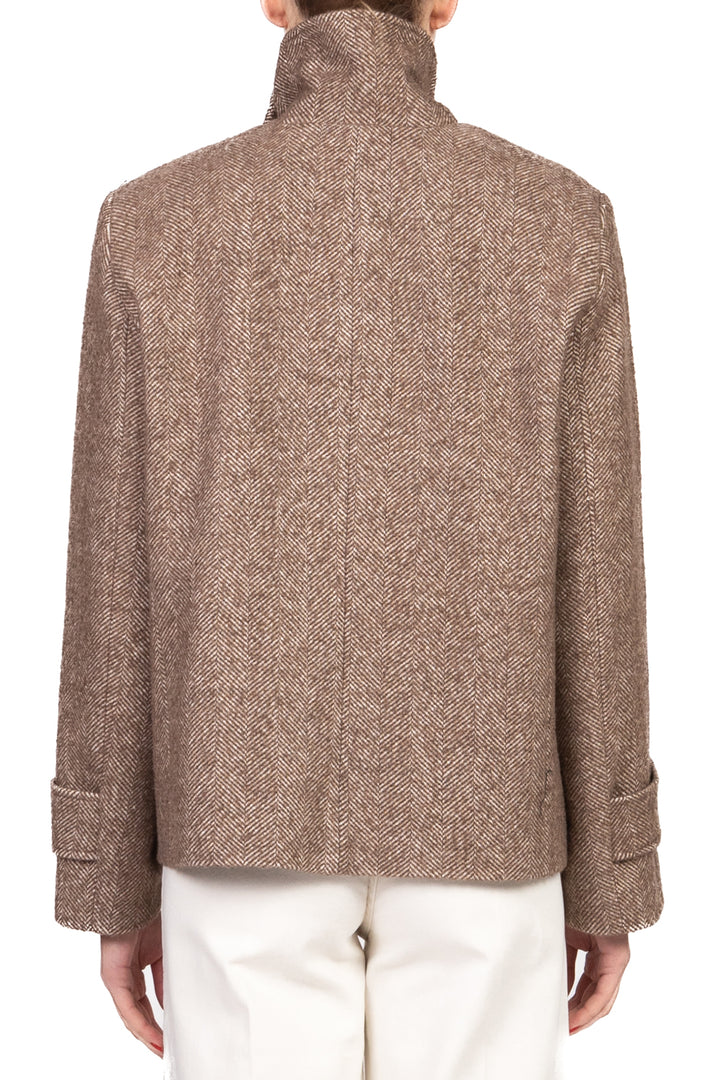 Tensione In - Giacca cappotto spigata con colletto Art. 26B1589