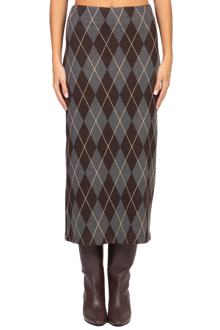 Tensione In - Gonna midi con rombi Art. 26G1663