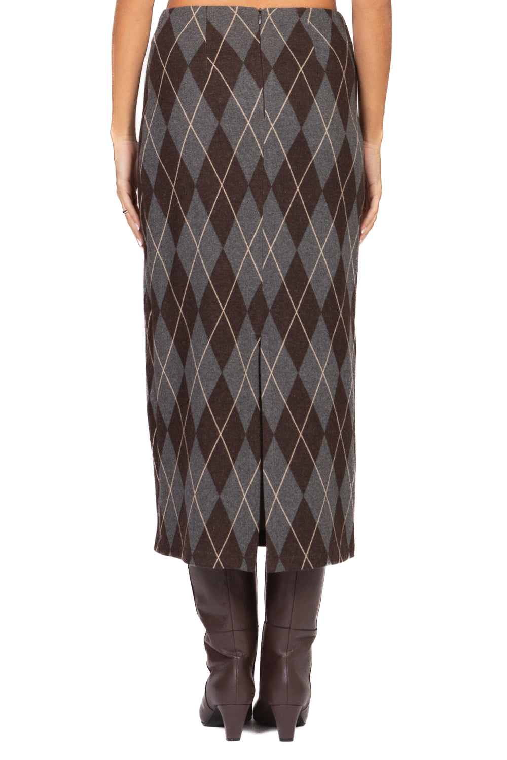 Tensione In - Gonna midi con rombi Art. 26G1663