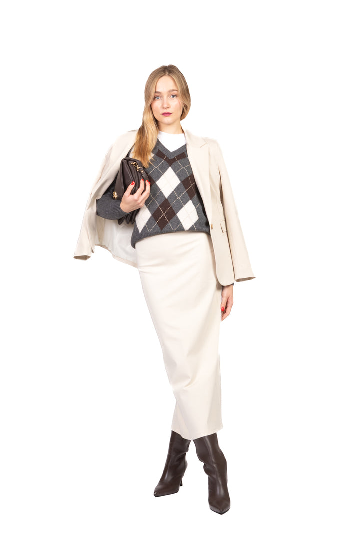 Tensione In - Gonna matita punto milano Art. 26G1204