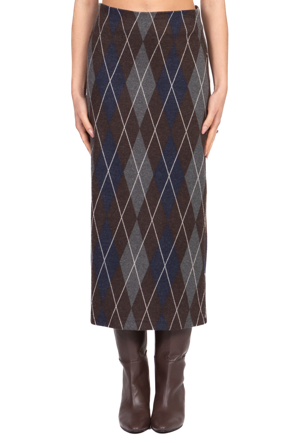 Tensione In - Gonna longuette con rombi Art. 26G1659