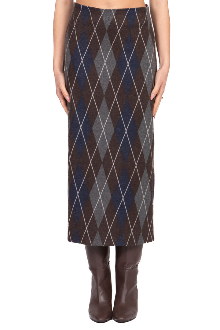 Tensione In - Gonna longuette con rombi Art. 26G1659