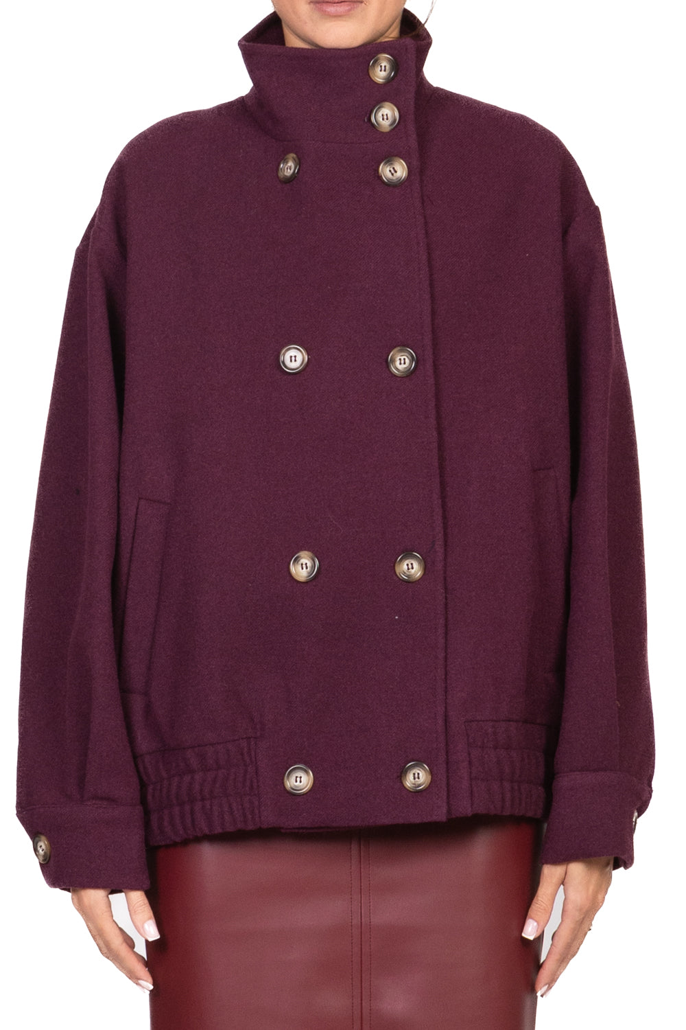 Vicolo - Bomber doppio petto colletto alto Art. TF1175