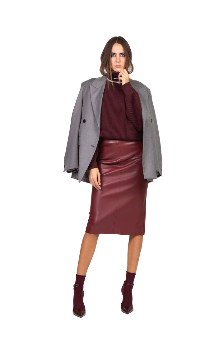 Tensione In - Maglia collo alto manica palloncino Art. W5HMJ46A400AT