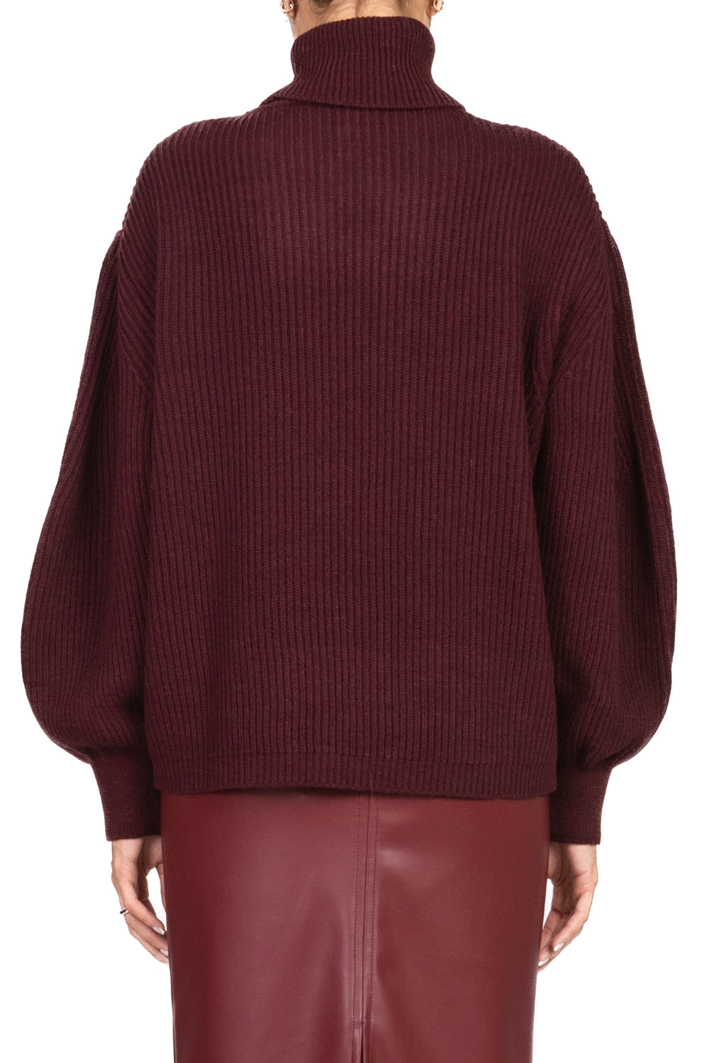 Tensione In - Maglia collo alto manica palloncino Art. W5HMJ46A400AT