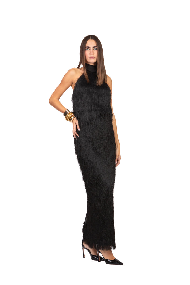 Dixie - Top scollo americano con frange Art. R067Y030