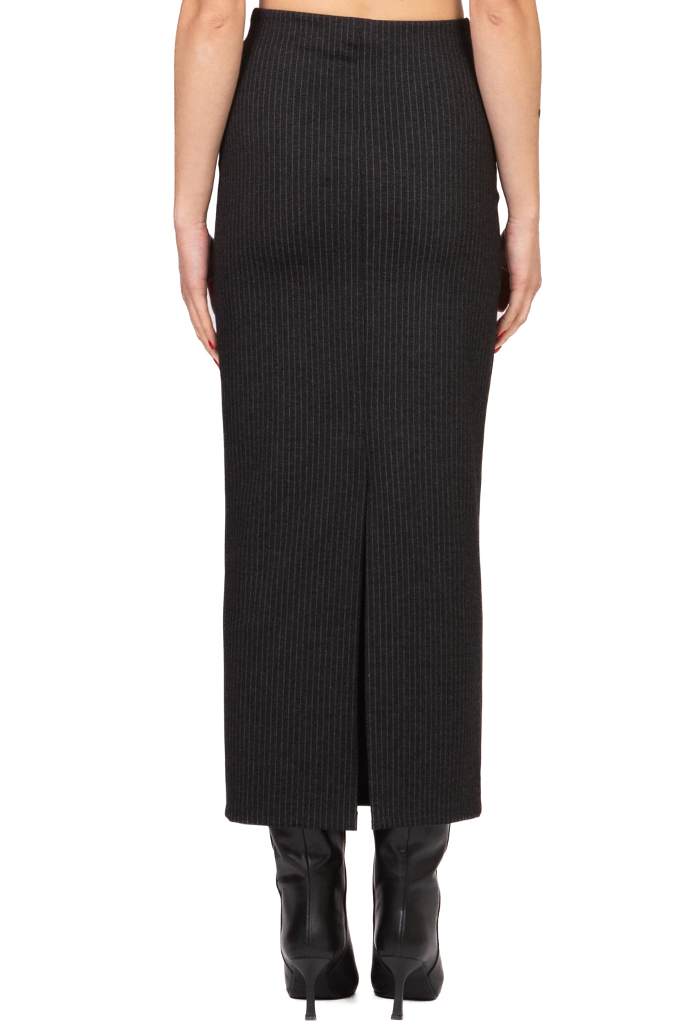 Tensione In - Gonna longuette gessata Art. 26G1627