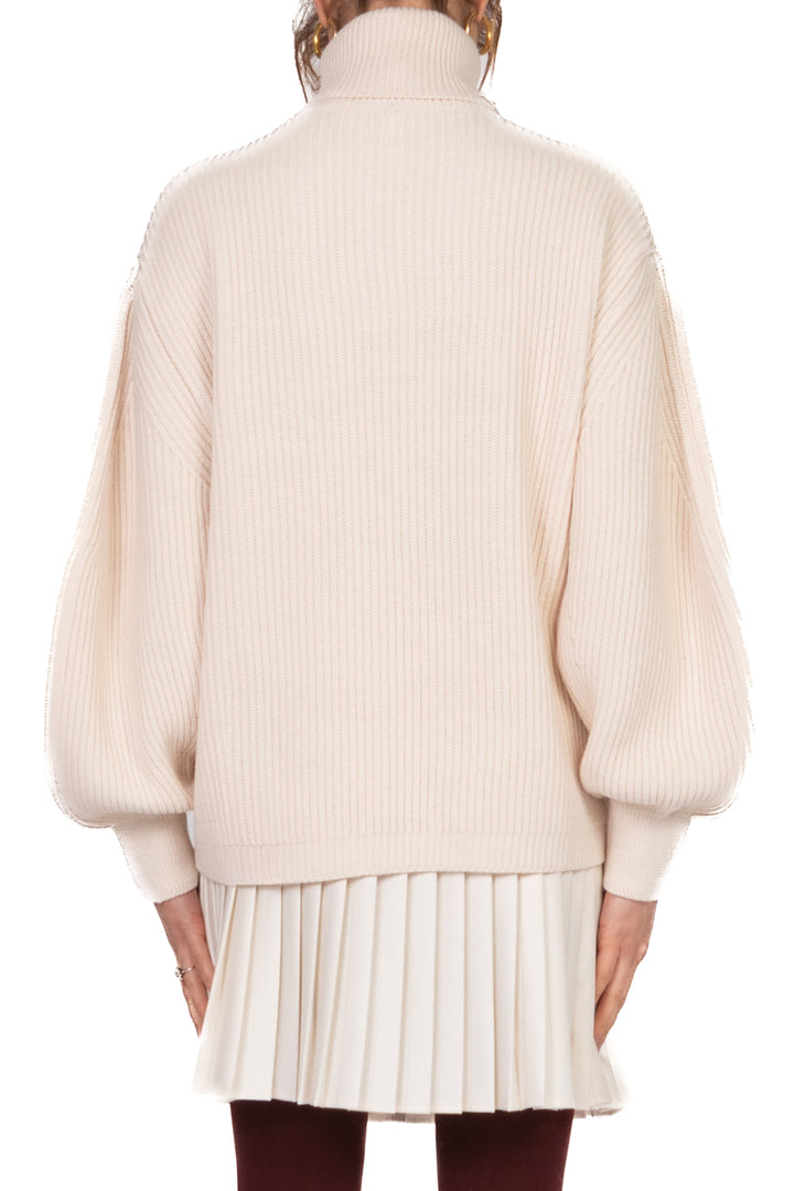 Tensione In - Maglia collo alto manica palloncino Art. W5HMJ46A400AT