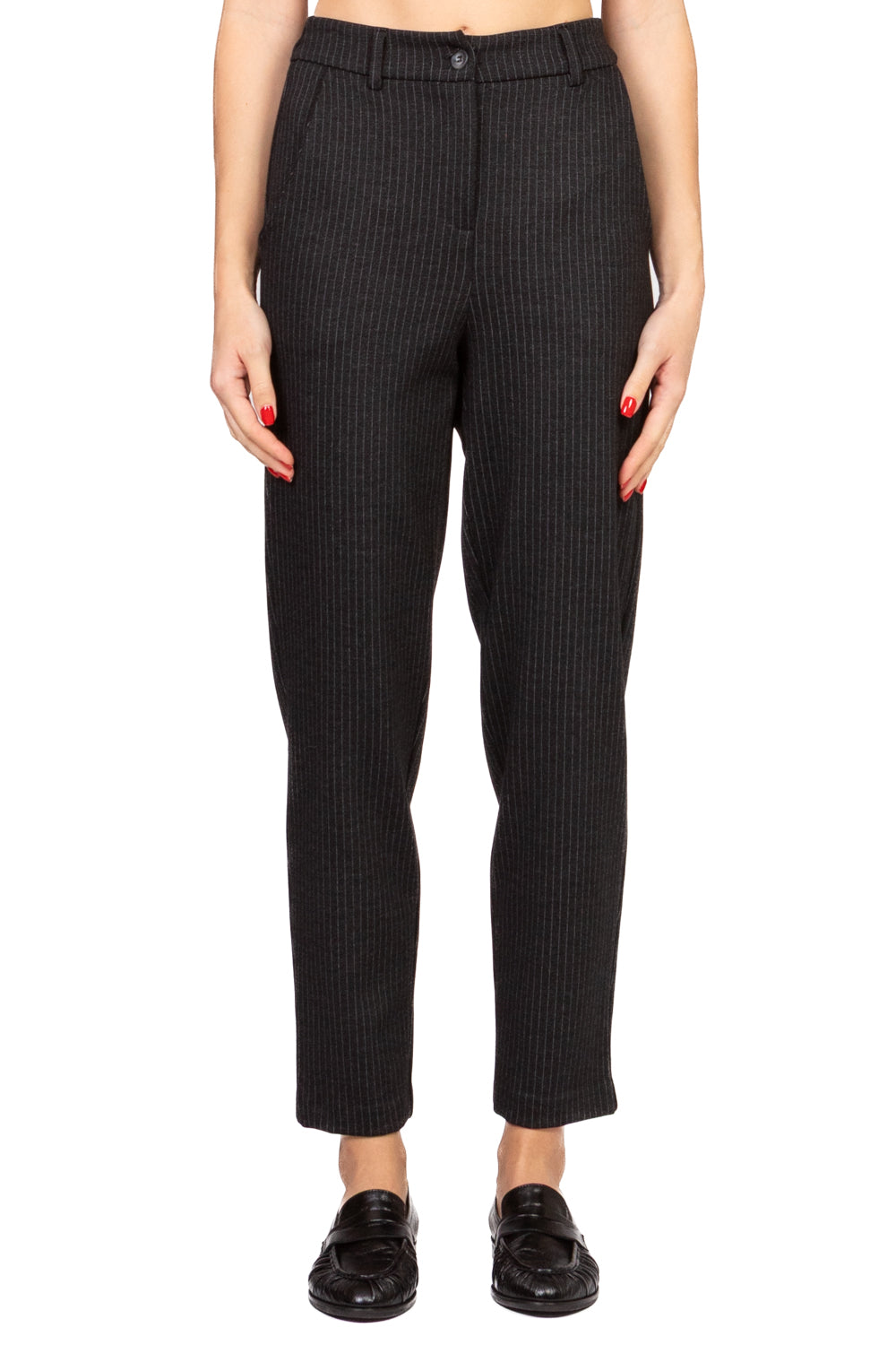 Tensione In - Pantalone sigaretta gessato Art. 26P1625