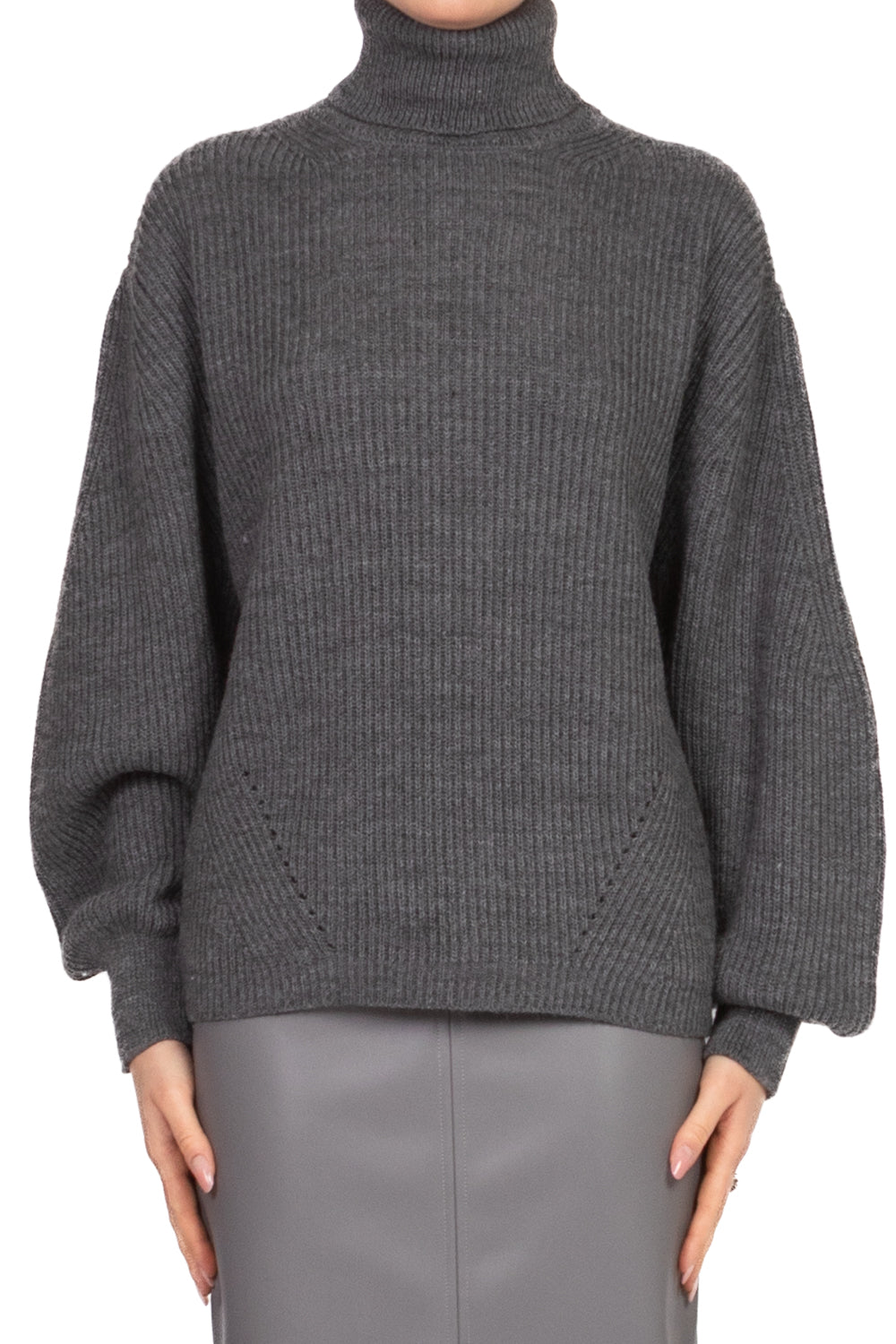 Tensione In - Maglia collo alto manica palloncino Art. W5HMJ46A400AT