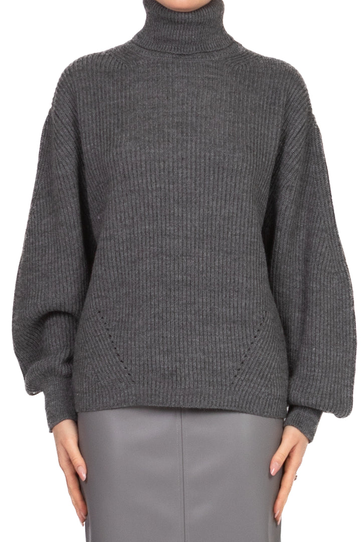 Tensione In - Maglia collo alto manica palloncino Art. W5HMJ46A400AT