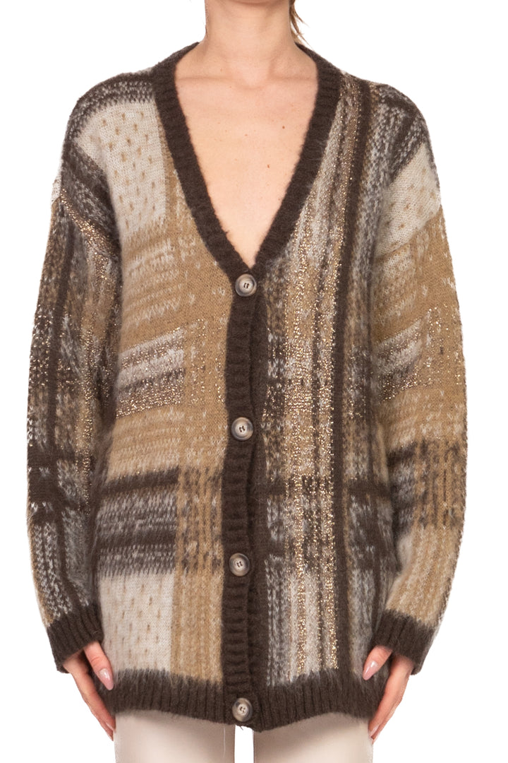 Tensione In - Cardigan fantasia lurex Art. D81308