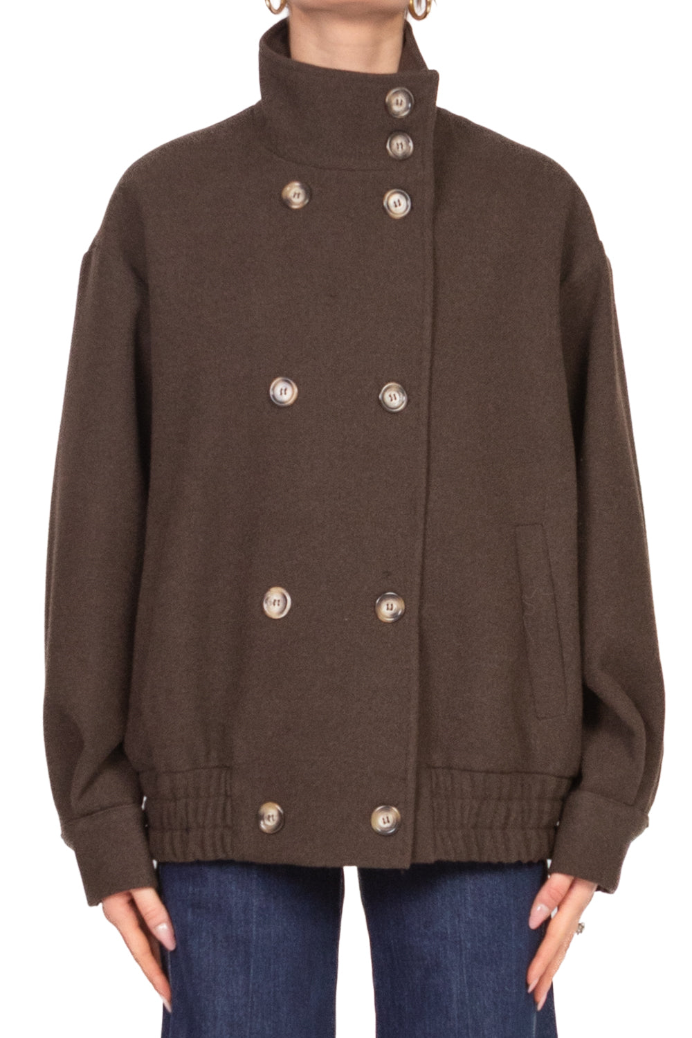 Vicolo - Bomber doppio petto colletto alto Art. TF1175