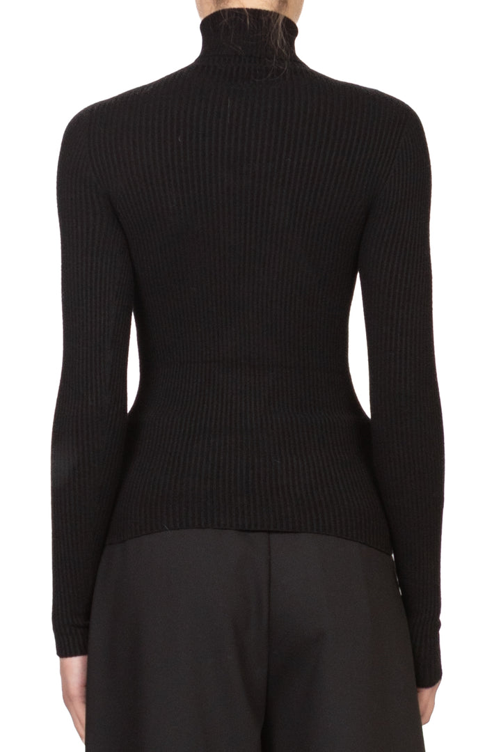 Vicolo - Maglia costine collo alto Art. 22219F