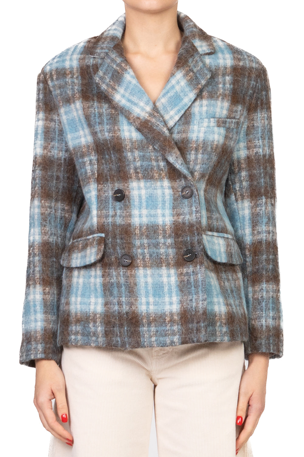 Tensione In - Giacca over doppio petto check Art. 26B1635