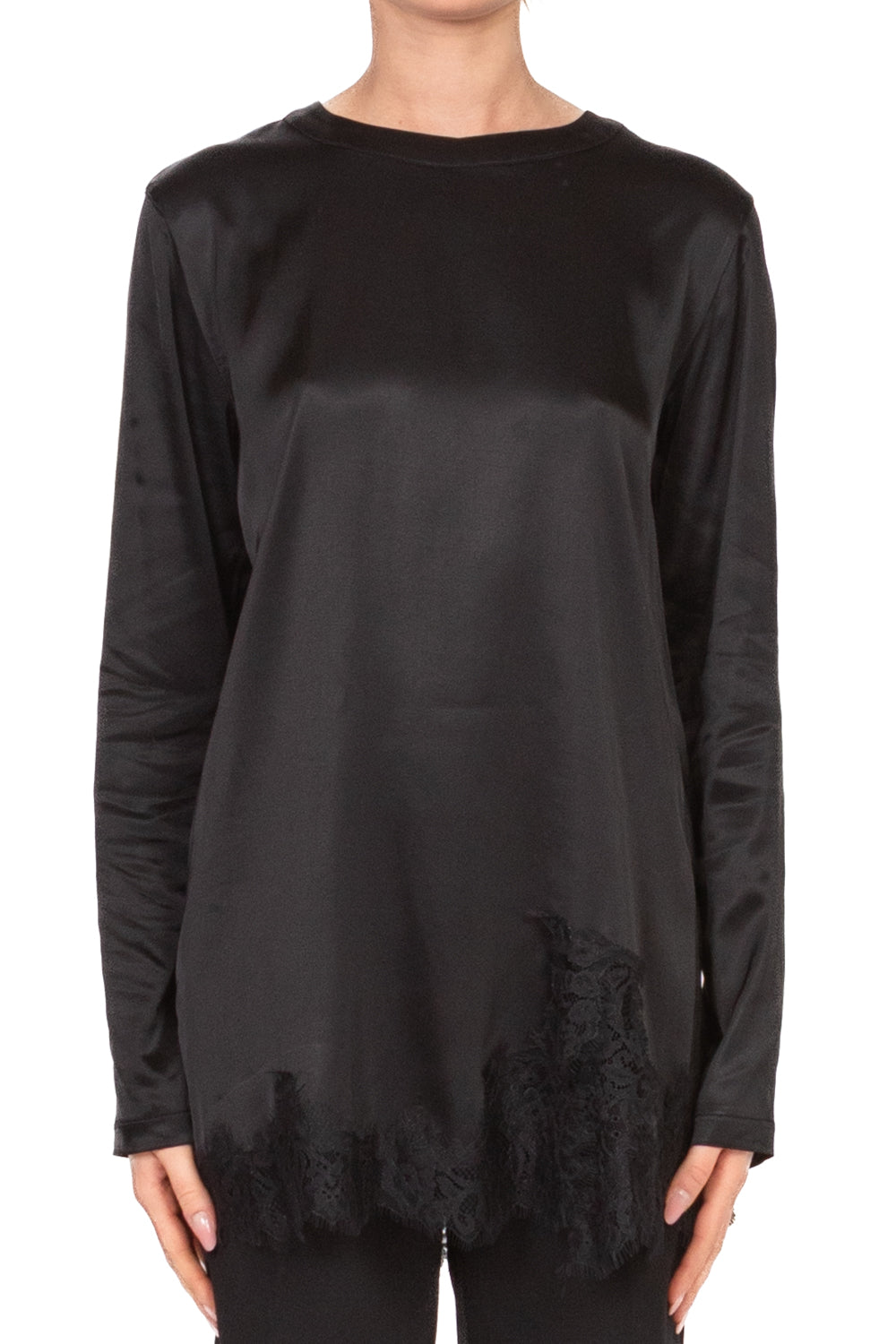 Tensione In - T-shirt satin con pizzo Art. 38141