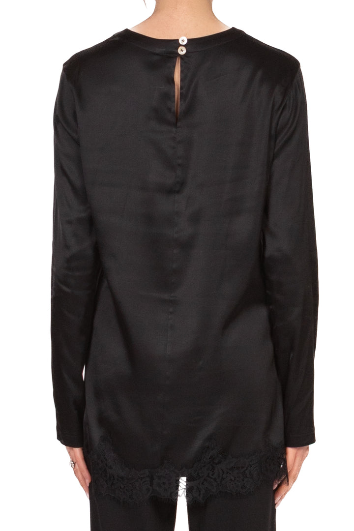 Tensione In - T-shirt satin con pizzo Art. 38141