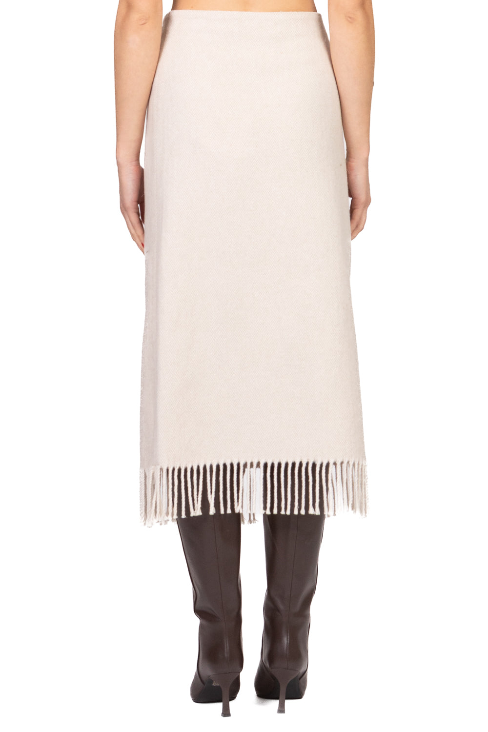 Tensione In - Gonna portafoglio spigata con frange Art. 38151