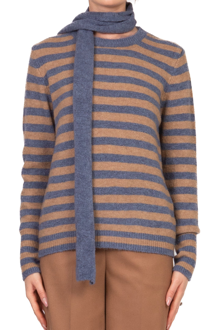 Have One - Maglia rigata con sciarpina Art. MFP-P232